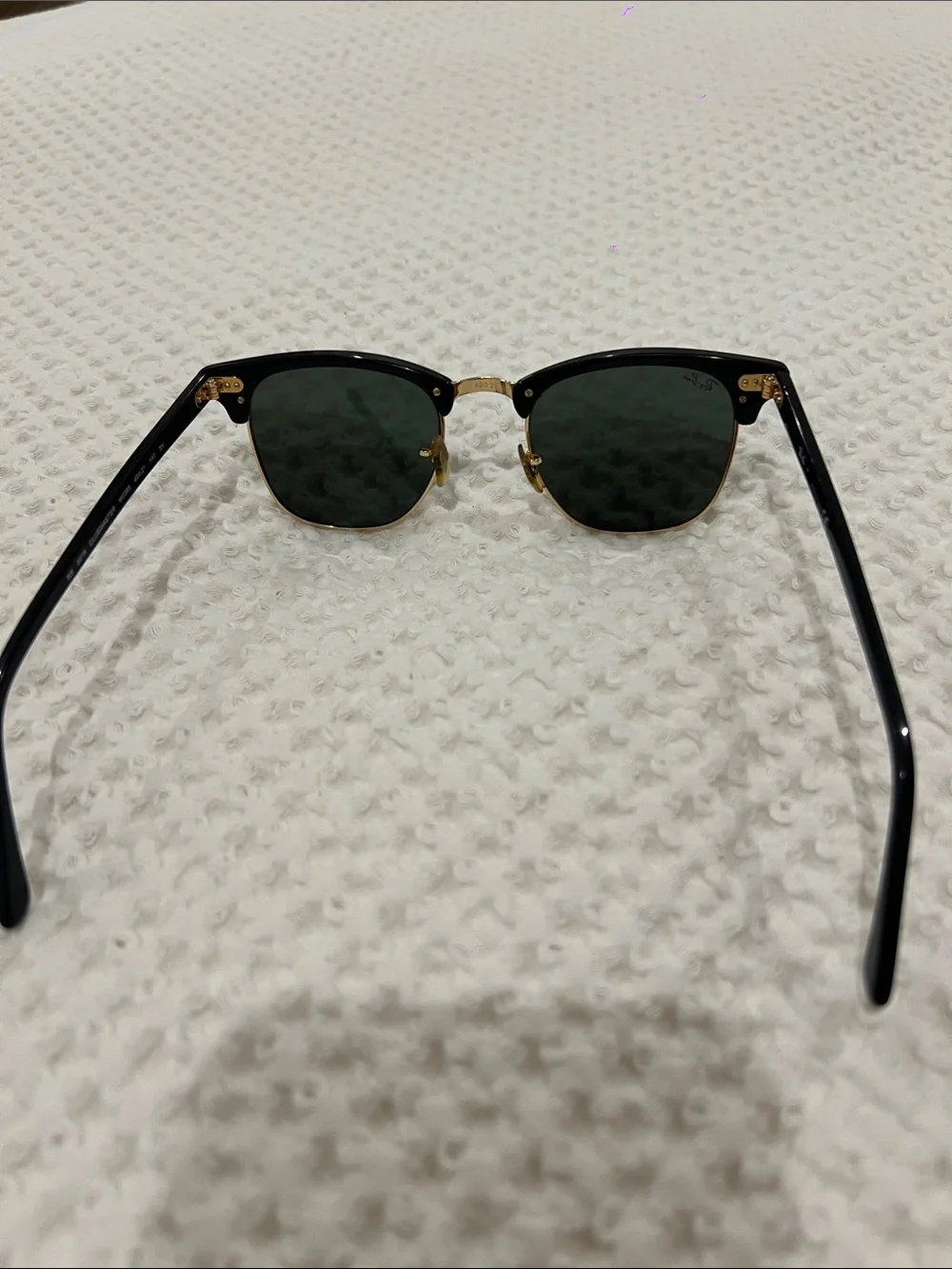 Ray-Ban Clubmaster Black and Gold Sunglasses - Men